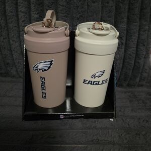 NFL Eagles, two pack coffee, tumblr, set, 16 ounce stainless steel